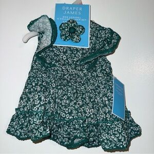 🆕 Draper James Teal Floral Dog Dress and Collar Slider